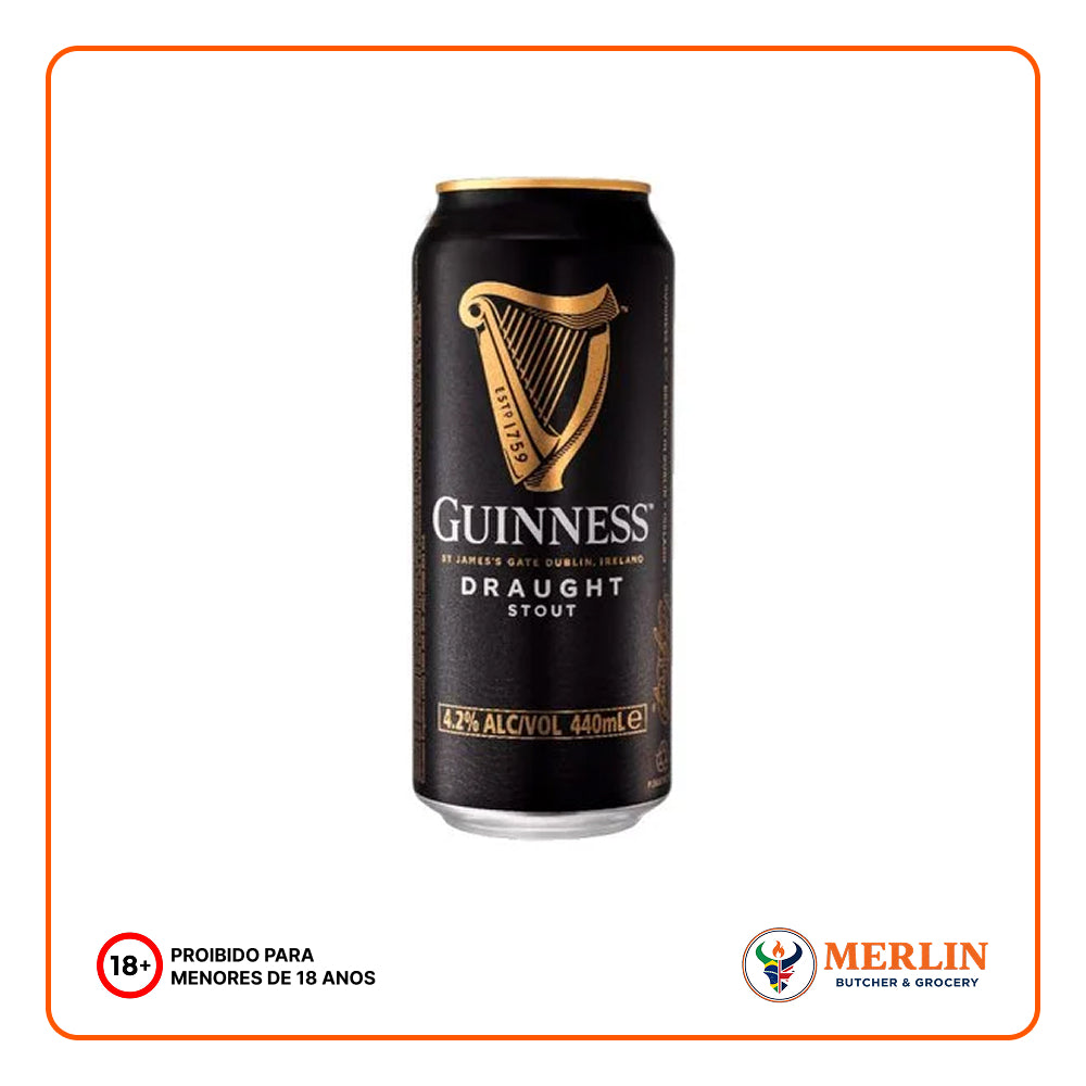 GUINNESS DRAUGHT STOUT 440ML 4.1% CAN