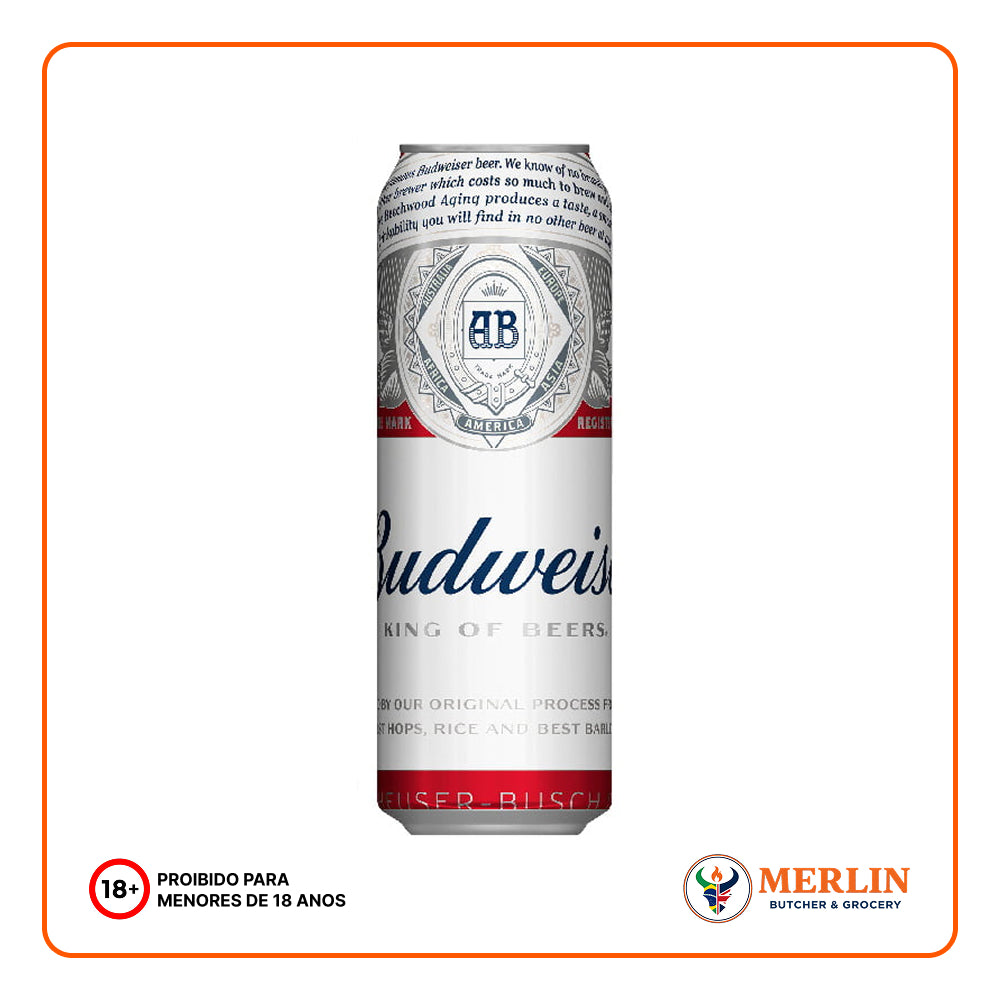 BUDWEISER BEER CAN 568ML 4.5%