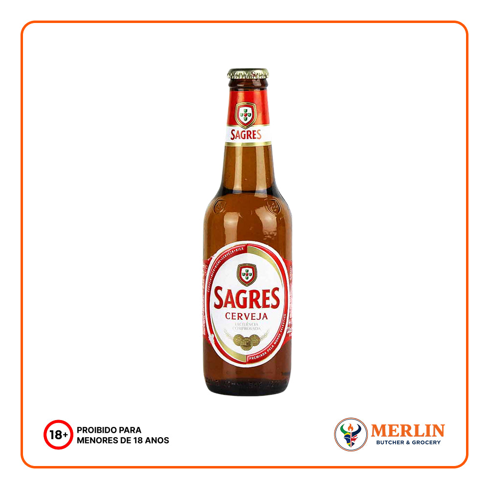 SAGRES CERVEJA PORTUGUESA 5% 330ML
