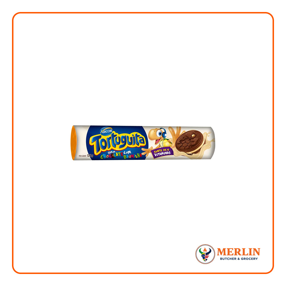 TORTUGUITA SABOR CHOCOLATE COM BAUNILHA 120G