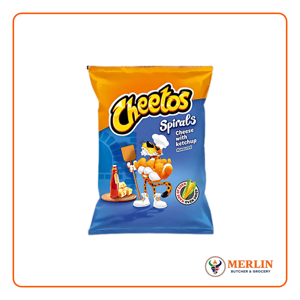 CHEETOS SPIRALS CHEESE W KETCHUP 145G