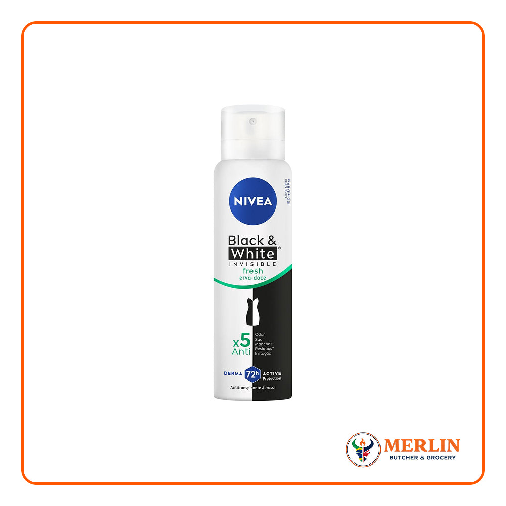 NIVEA BLACK & WHITE INVISIBLE CLEAR 150ML